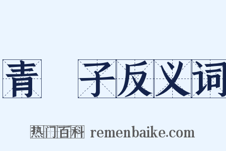 青櫺子反义词是什么意思的图片